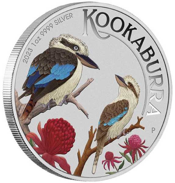 World Money Fair Kookaburra 1 Unze Silber 2023