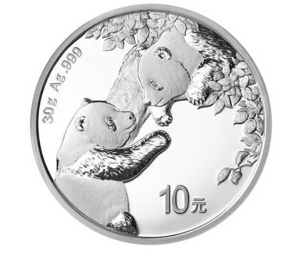China Panda 30 Gramm Silbermünze 2023