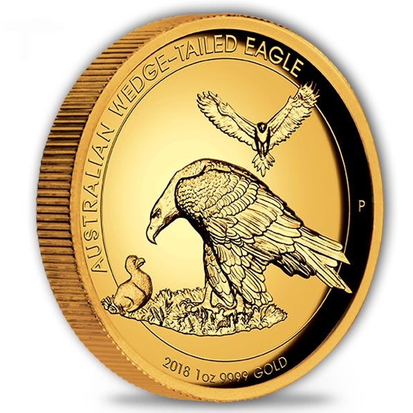 Wedge Tailed Eagle 1 Oz Gold - High Relief 2018