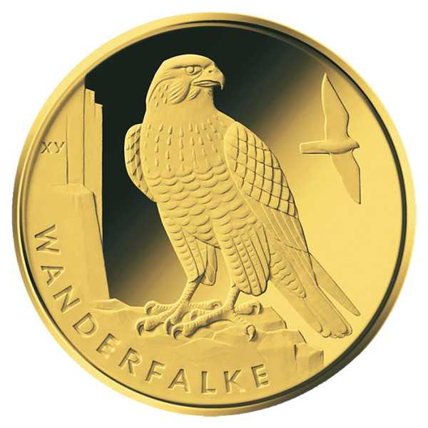 20 Euro Gold Wanderfalke 2019 Motivseite.