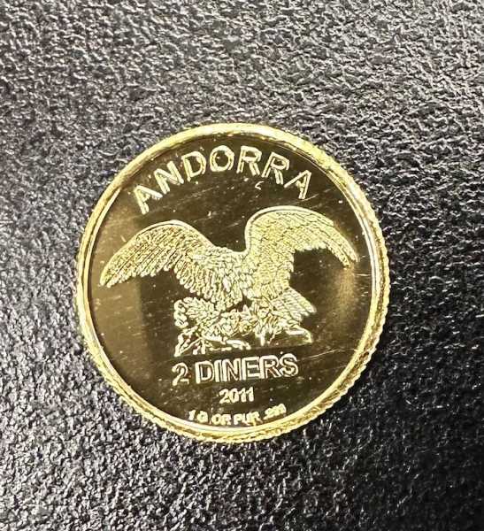 Andorra Eagle 1 Gramm Gold