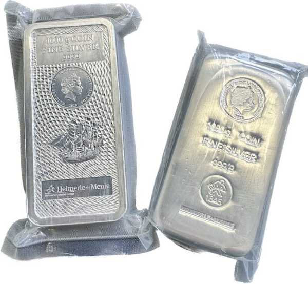 Heimerle + Meule 1 Kg Silber Münzbarren 30 CID*