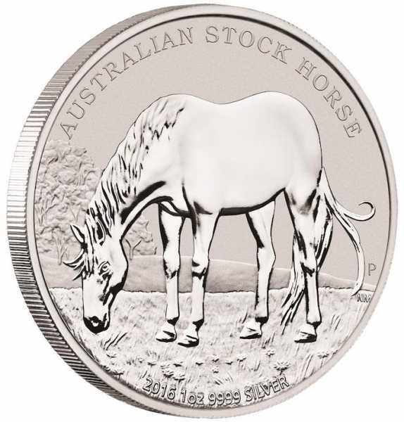 Stock Horse 1 Unze Silber 2016*