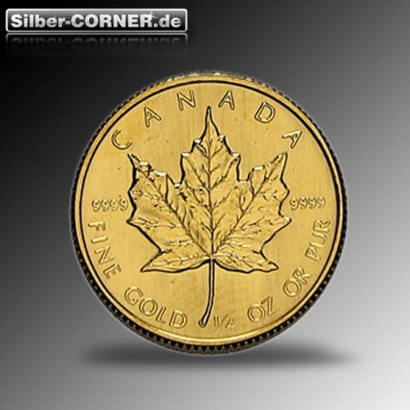 1/4 Oz Gold Maple Leaf ältere Jahrgänge