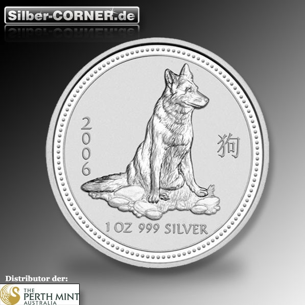 Lunar I 1 Oz Silber Hund*