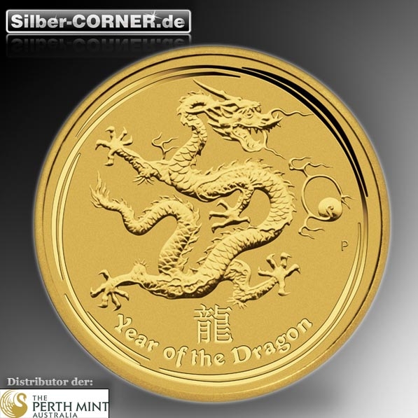 Lunar II Drache 1 KG Gold 2012