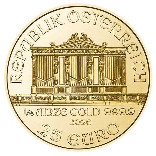 Wiener Philharmoniker 1/4 Unze Gold 2026