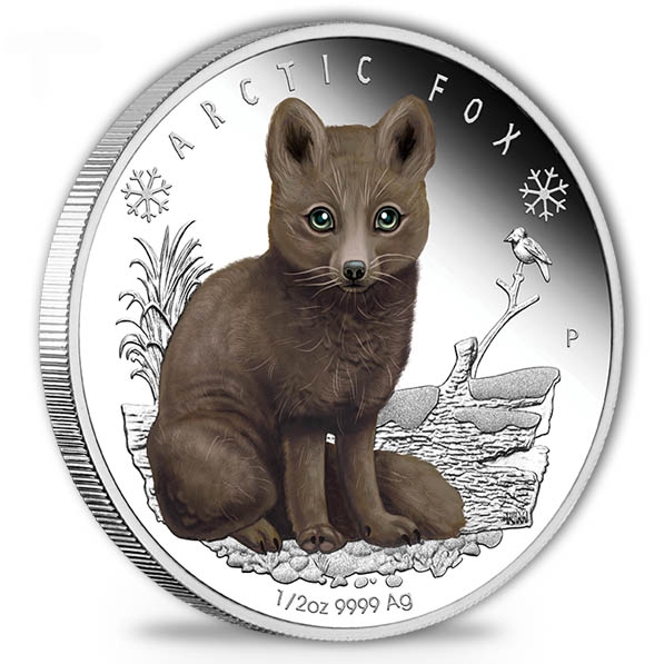 Polar Babies - Arctic Fox - 1/2 Oz Silber Proof + Box*