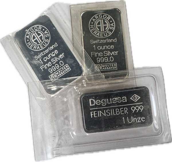 1 Unze Silberbarren B-Ware LBMA zertifiziert kaufen verkaufen