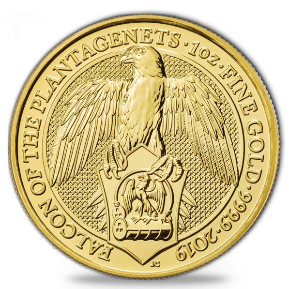 Queen´s Beasts - Falcon of the Plantagenets - 1 Oz Gold