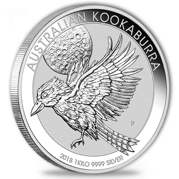 Kookaburra 1 KG Silbermünze Jahr 2018