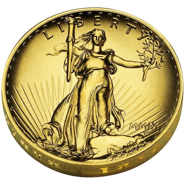 Double Eagle 1 Oz Gold Ultra High Relief 2009 +Box +COA*