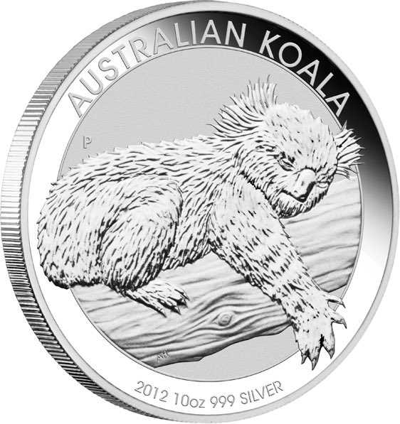 Koala Australien 10 Unzen Silber 2012