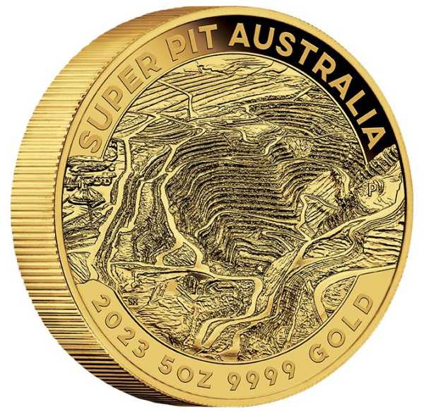 Australien Super Pit 5 Unzen Gold 2023