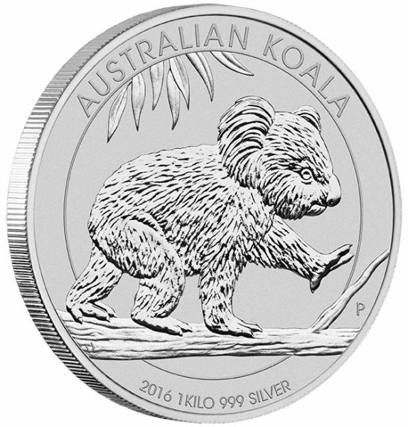 Koala 1 KG Silbermünze Jahrgang 2016