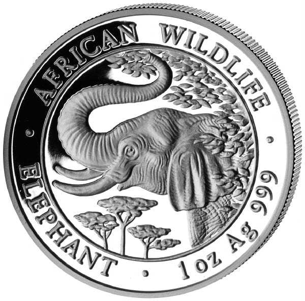 Somalia Elefant 1 Unze Silber 2005*