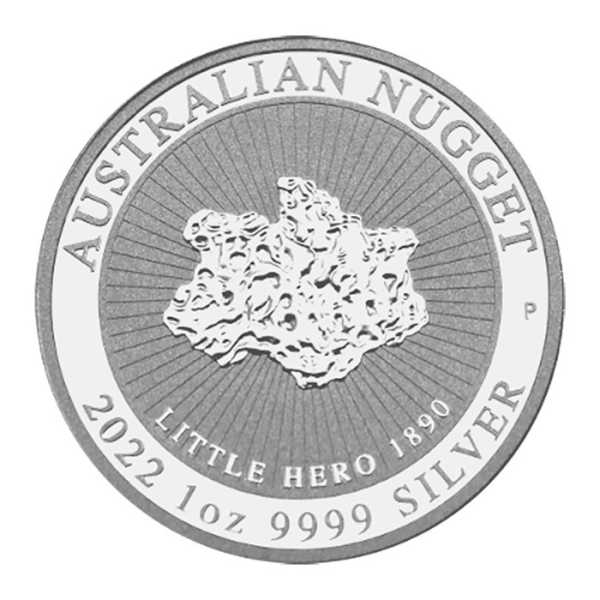Australien Nugget Little Hero 1 Oz Silber Revers Motiv Nugget