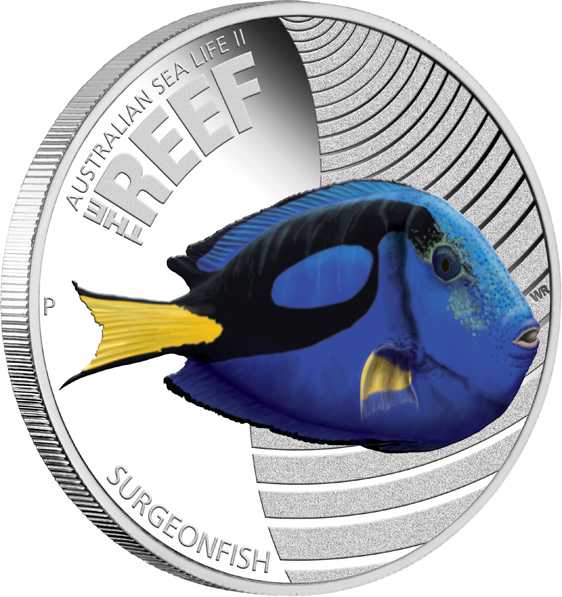 Surgeonfish 1/2 Unze Silbermünze Proof 2012