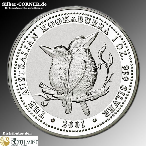 2001 Kookaburra 1 Oz Silber