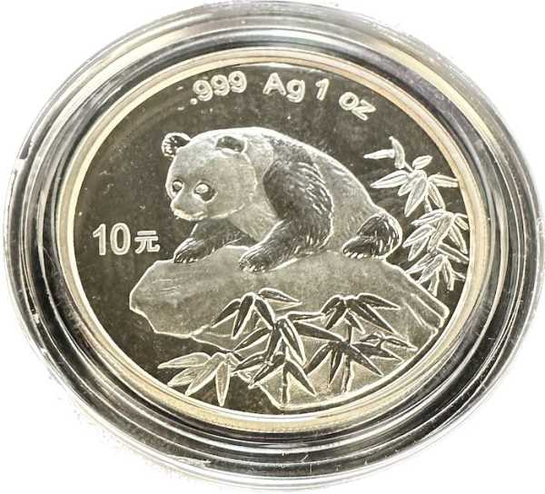 China Panda 1 Unze Silber 1999*