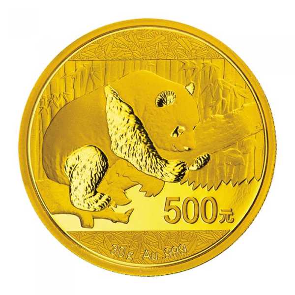 China Panda 30 Gramm Goldmünze 2016