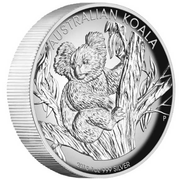 Australien Koala 1 Unze Silbermünze High Relief 2013