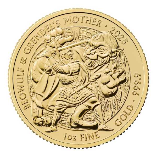 Myths & Legends Beowulf and Mother Grendel´s 1 Oz Gold 2025