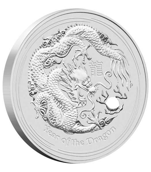 Lunar II Jahr des Drachen 10 Kilogramm Silbermünze 2012