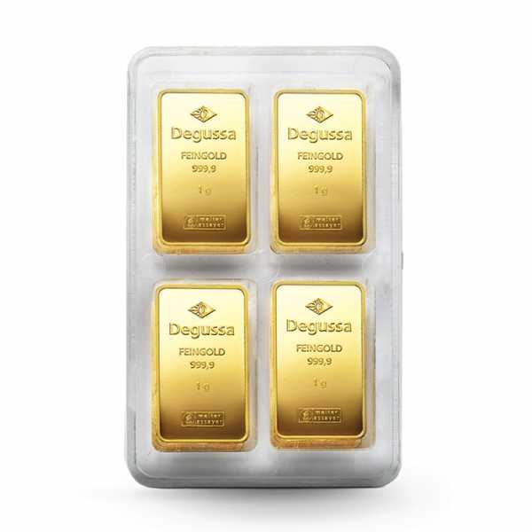 Degussa 100g Gold CombiCube Vorderseite kaufen