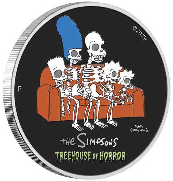 The Simpsons - Treehouse of Horror - 1 Oz Silber 2023 + Box +COA*