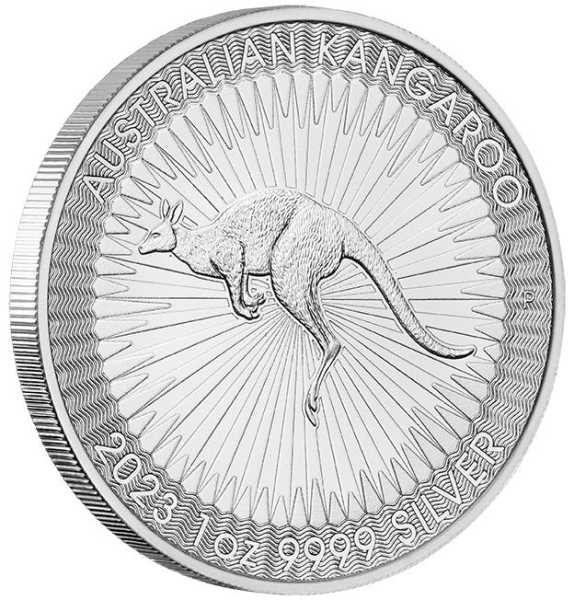 Australien Känguru 1 Unze Silbermünze 2023