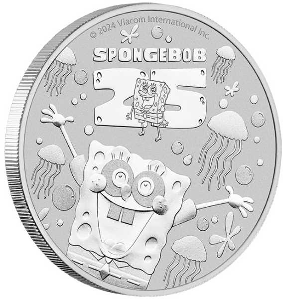 SpongeBob 1 Unze Silber 2024