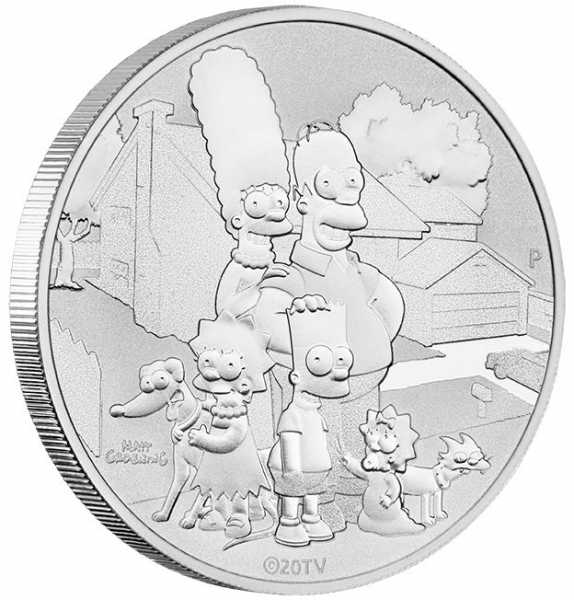 Simpsons Silbermünze Family 1 Unze 2021 