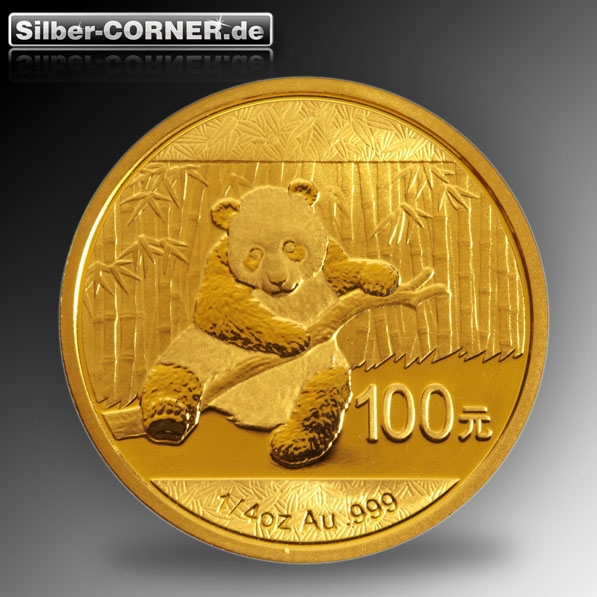 1/4 Oz Gold China Panda 2014