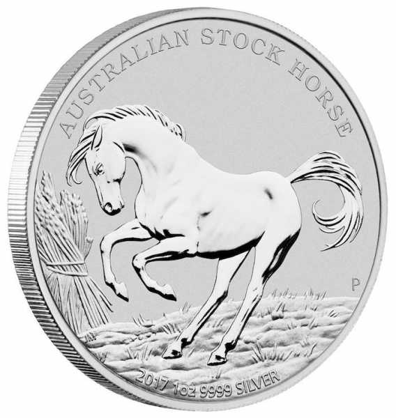 Stock Horse 1 Unze Silber 2017*