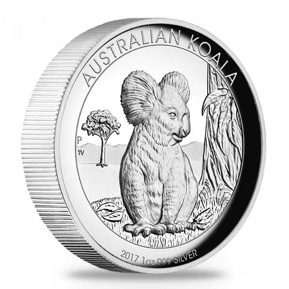 High Relief Koala 2017 1 Oz Silber *