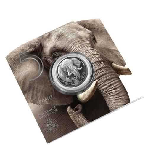 Big Five Silber 1 Oz Elefant im Blister 2021*