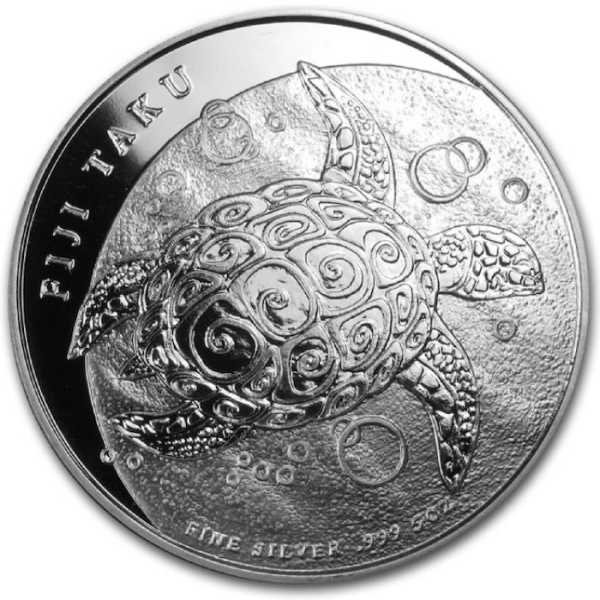 Fiji Taku 5 OZ Silber Turtle Schildkröte 2011