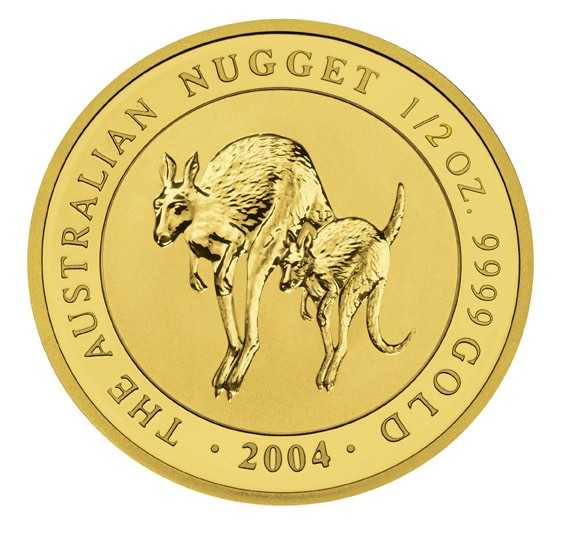 Australien Känguru 1/2 Unze Gold 2004