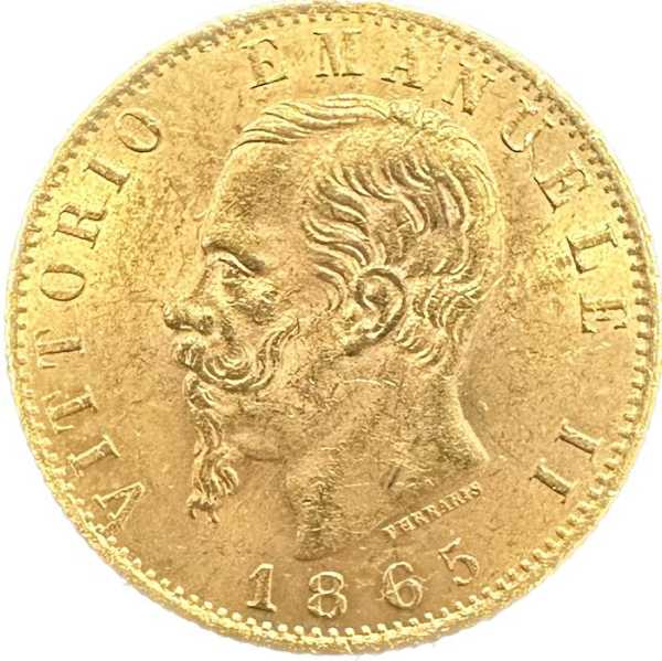 Vittorio Emanuele 20 Lire Goldmünze