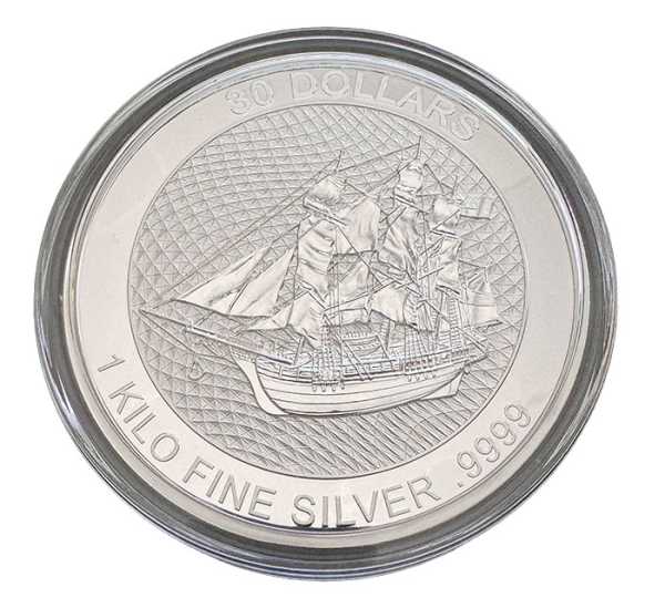 Bounty 1 Kilogramm Silbermünze Cook Island 2022