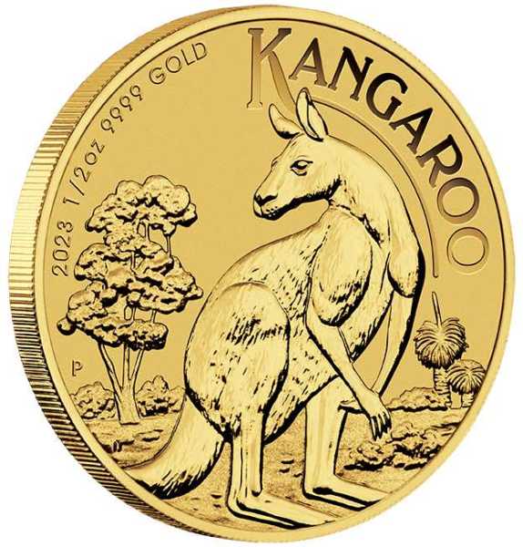 Känguru 1/2 Unze Gold 2023