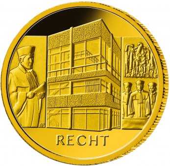 Säulen der Demokratie - Recht - 100 Euro 1/2 Oz Gold 2021