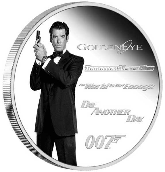 James Bond Legacy - Pierce Brosnan - 1 oz Silber Proof 2024 +Box +COA*
