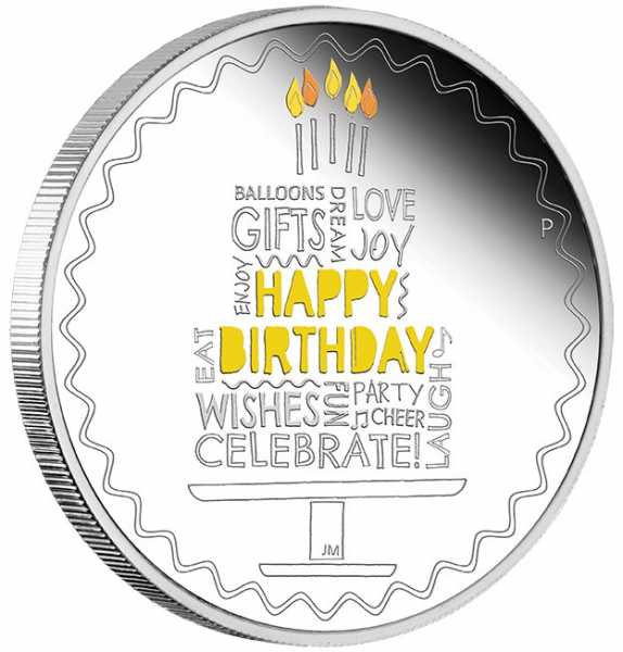 Happy Birthday 1 Unze Silber Proof 2022 + Geschenkverpackung*