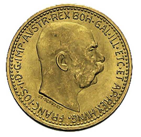 10 Kronen Goldmünze Österreich kaufen oder verkaufen 