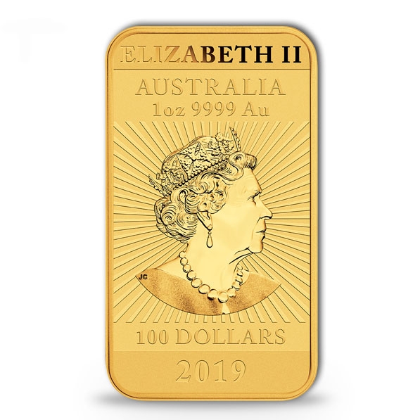 1 Oz Gold Rectangular Drache II.Wahl mit Flecken div Jahre