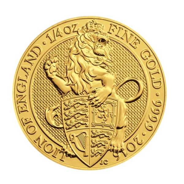 Queens Beasts Lion 1/4 Unze Gold 2016