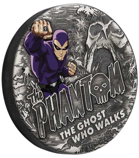 The Phantom 2 Oz Silber Antik 2023 + Box + COA