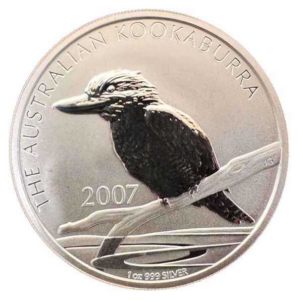 Australien Kookaburra 1 Unze Silbermünze 2007 